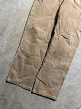 Load image into Gallery viewer, Vintage Tan Carhartt Painted Double Knee Carpenter Pants (33x30.5)
