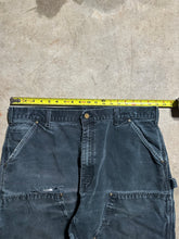 Load image into Gallery viewer, Vintage Black Carhartt Double Knee Canvas Carpenter Pants (36x31)
