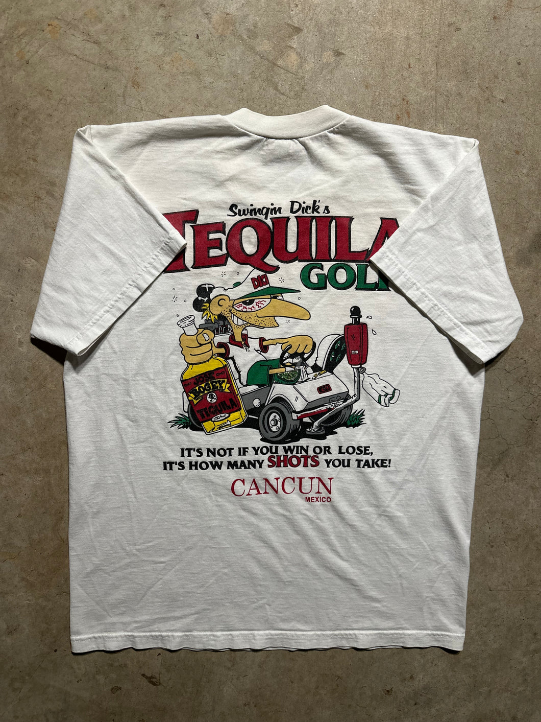 Vintage Tequila Golf Dicks Golf School T-Shirt (Large)