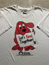 Load image into Gallery viewer, Vintage Clifford The Big Red Dog Scholastic Book Fair 1997 T-Shirt (XL)
