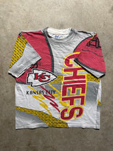 Load image into Gallery viewer, Vintage Kansas City Chiefs All Over Printed T-Shirt (Boxy Large)
