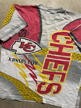 Load image into Gallery viewer, Vintage Kansas City Chiefs All Over Printed T-Shirt (Boxy Large)
