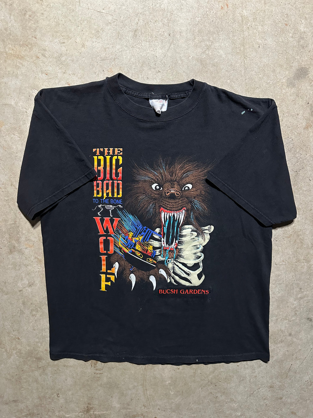 Vintage Busch Gardens Big Bad Wolf ‘90s T-Shirt (XL)