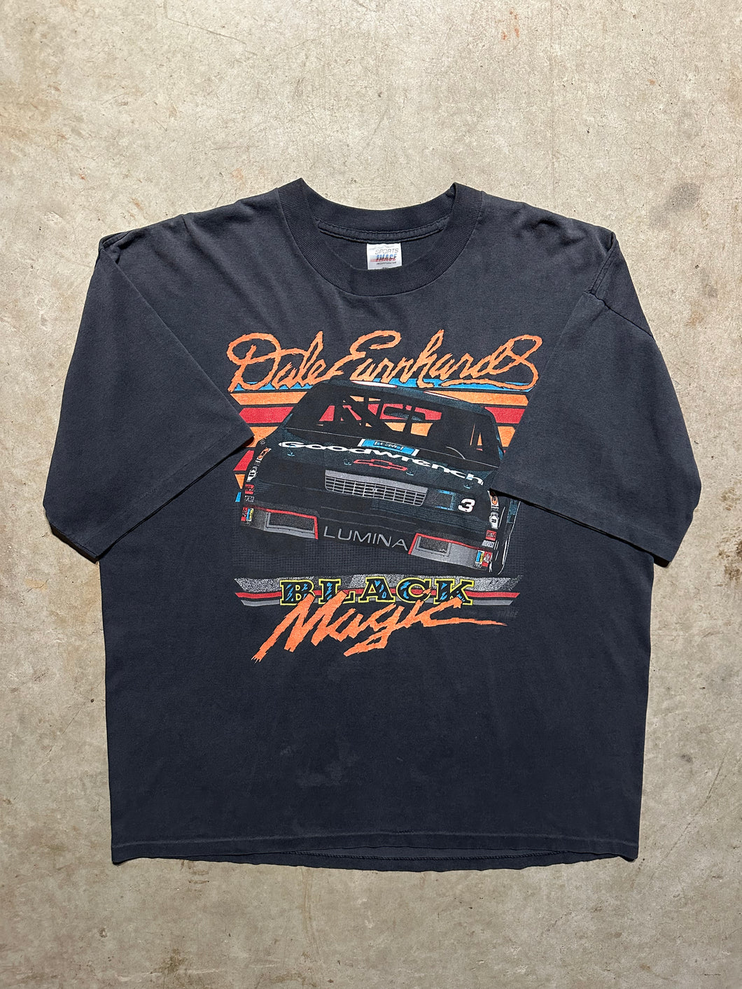 Vintage Dale Earnhardt ‘90s Black Magic Faded T-Shirt (XL)