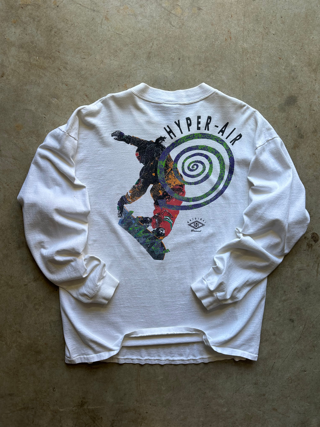 Vintage Hyper Air Snowboard Jackson Hole 1990s Long Sleeve T-Shirt (XL)