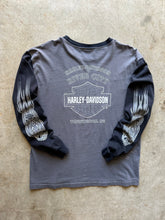 Load image into Gallery viewer, Vintage Harley Davidson Two Tone Long Sleeve T-Shirt (Large)
