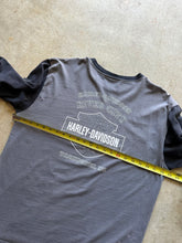 Load image into Gallery viewer, Vintage Harley Davidson Two Tone Long Sleeve T-Shirt (Large)
