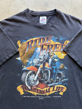 Load image into Gallery viewer, Vintage Ride Free to Eternal Life Jesus Biker T-Shirt (Large)
