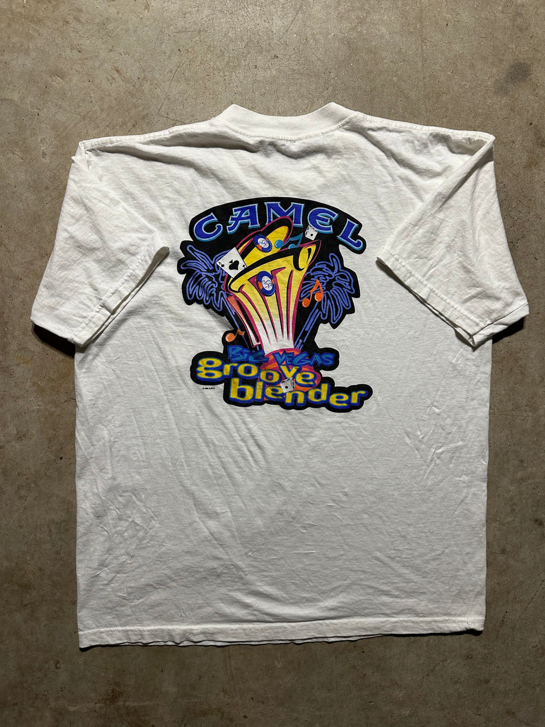 Vintage Camel Cigarettes Tobacco Groove Blender 1996 T-Shirt (XL)
