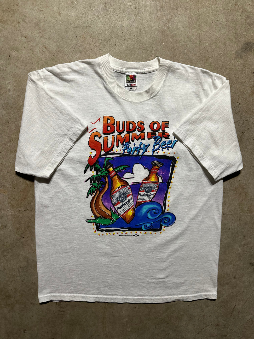 Vintage Budweiser Buds of Summer 1999 T-Shirt (Large)