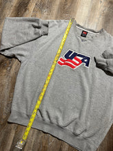 Load image into Gallery viewer, Vintage Team USA Hockey Nike Center Swoosh Gray Sweatshirt (L/XL)
