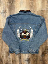 Load image into Gallery viewer, Vintage Taz’s Angels Warner Bros 1990’s Jean Jacket (S/M)
