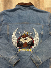 Load image into Gallery viewer, Vintage Taz’s Angels Warner Bros 1990’s Jean Jacket (S/M)

