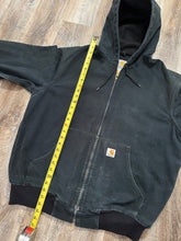 Load image into Gallery viewer, Vintage Carhartt Black Canvas Hooded Workwear Jacket (Large)
