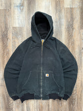 Load image into Gallery viewer, Vintage Carhartt Black Canvas Hooded Workwear Jacket (Large)
