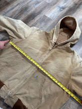 Load image into Gallery viewer, Vintage Carhartt Tan Canvas Workwear Hooded Jacket (XL)
