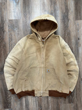 Load image into Gallery viewer, Vintage Carhartt Tan Canvas Workwear Hooded Jacket (XL)
