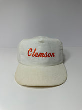 Load image into Gallery viewer, Vintage Clemson Tigers 90s Corduroy Script Snapback Hat

