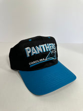 Load image into Gallery viewer, Vintage Carolina Panthers Twins Script 1990s Snapback Hat
