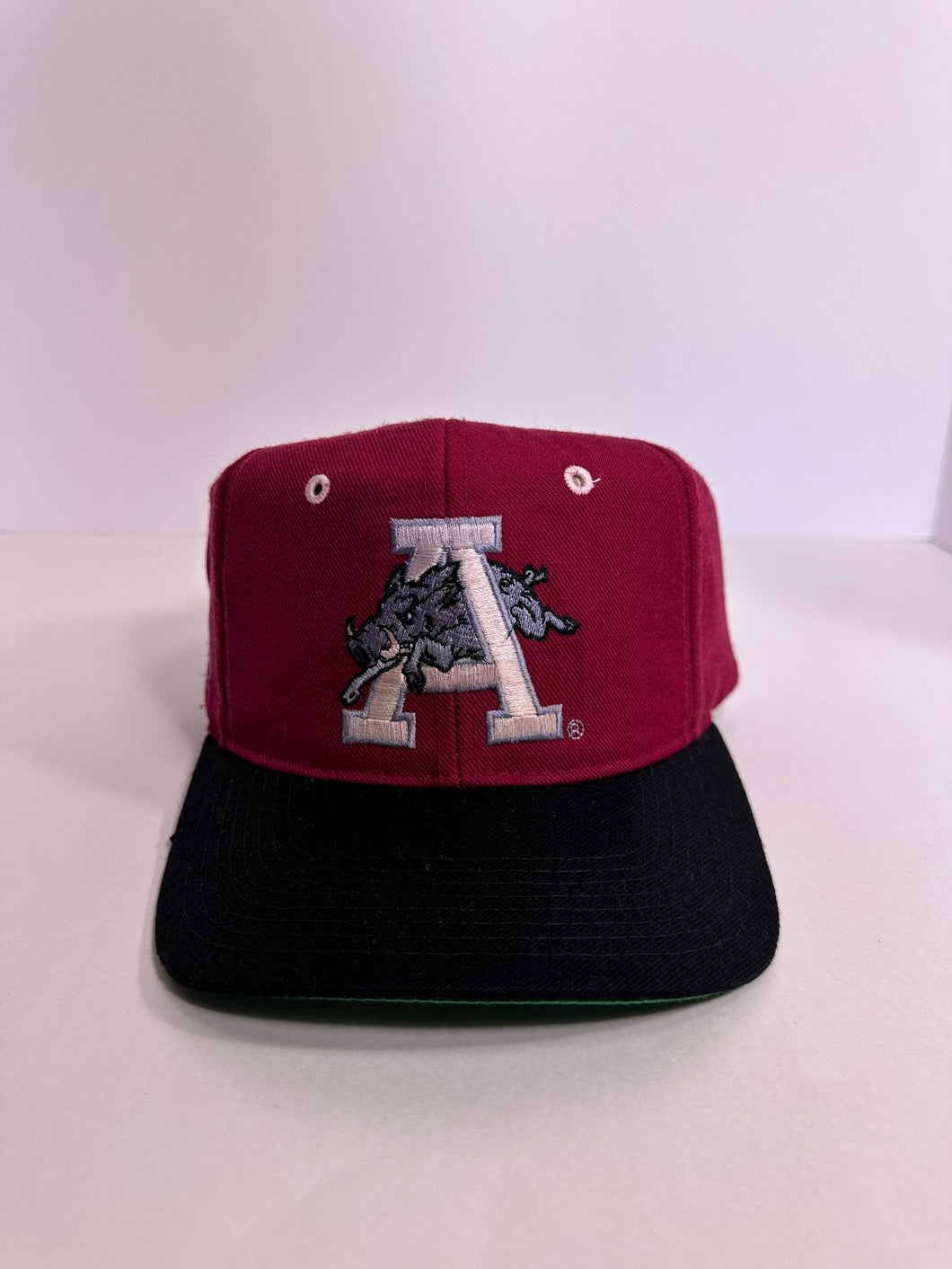 Vintage Arkansas Razorbacks Two Tone 1990s Snapback Hat