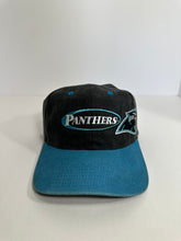 Load image into Gallery viewer, Vintage Carolina Panthers Script Canvas 1990s Strapback Hat
