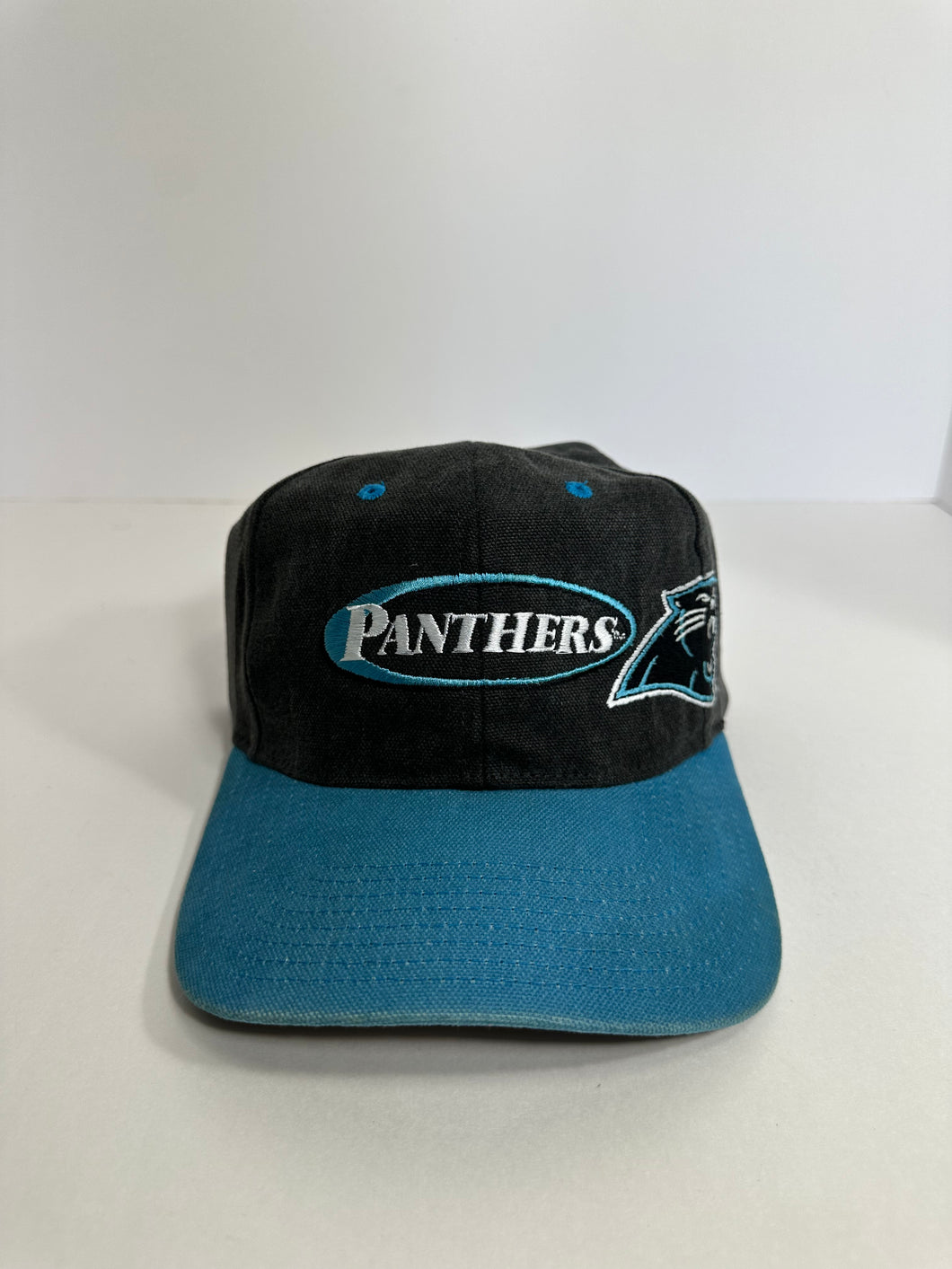 Vintage Carolina Panthers Script Canvas 1990s Strapback Hat