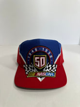 Load image into Gallery viewer, Vintage NASCAR 50th Anniversary 1990s Snapback Hat
