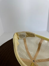 Load image into Gallery viewer, Vintage Deer Hunting Brown Creme Two Tone 1980s Trucker Hat
