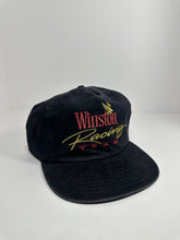 Load image into Gallery viewer, Vintage Winston Racing Team 1990s Suede Snapback Hat
