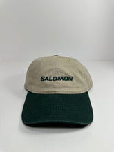 Load image into Gallery viewer, Salomon 6 Panel Two Tone Green Strapback Hat
