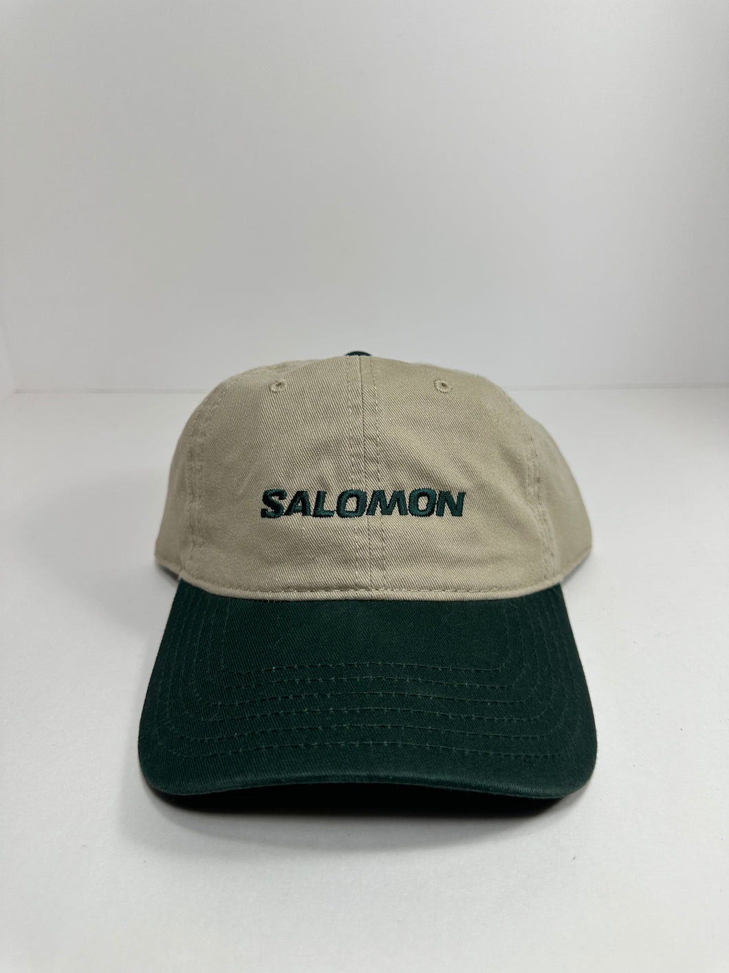 Salomon 6 Panel Two Tone Green Strapback Hat