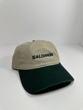 Load image into Gallery viewer, Salomon 6 Panel Two Tone Green Strapback Hat
