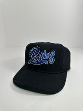 Load image into Gallery viewer, Vintage Carolina Panthers Script 1990s Nutmeg Snapback Hat
