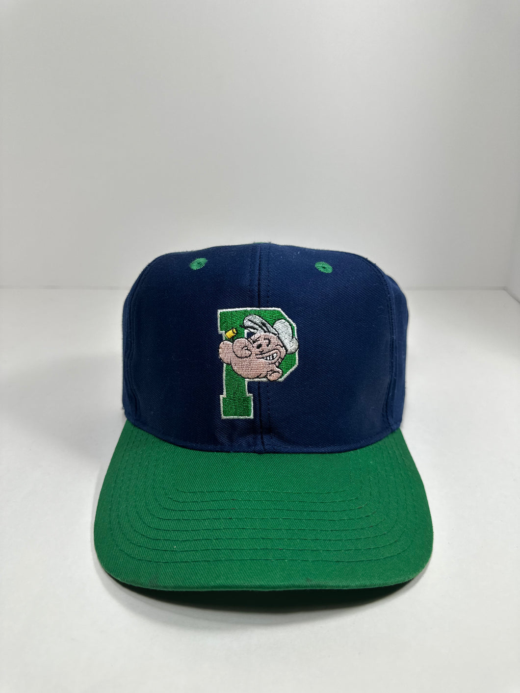 Vintage Popeye the Sailor Block Logo 1990s Snapback Hat