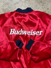 Load image into Gallery viewer, Vintage Budweiser Satin Bomber Jacket (Large)
