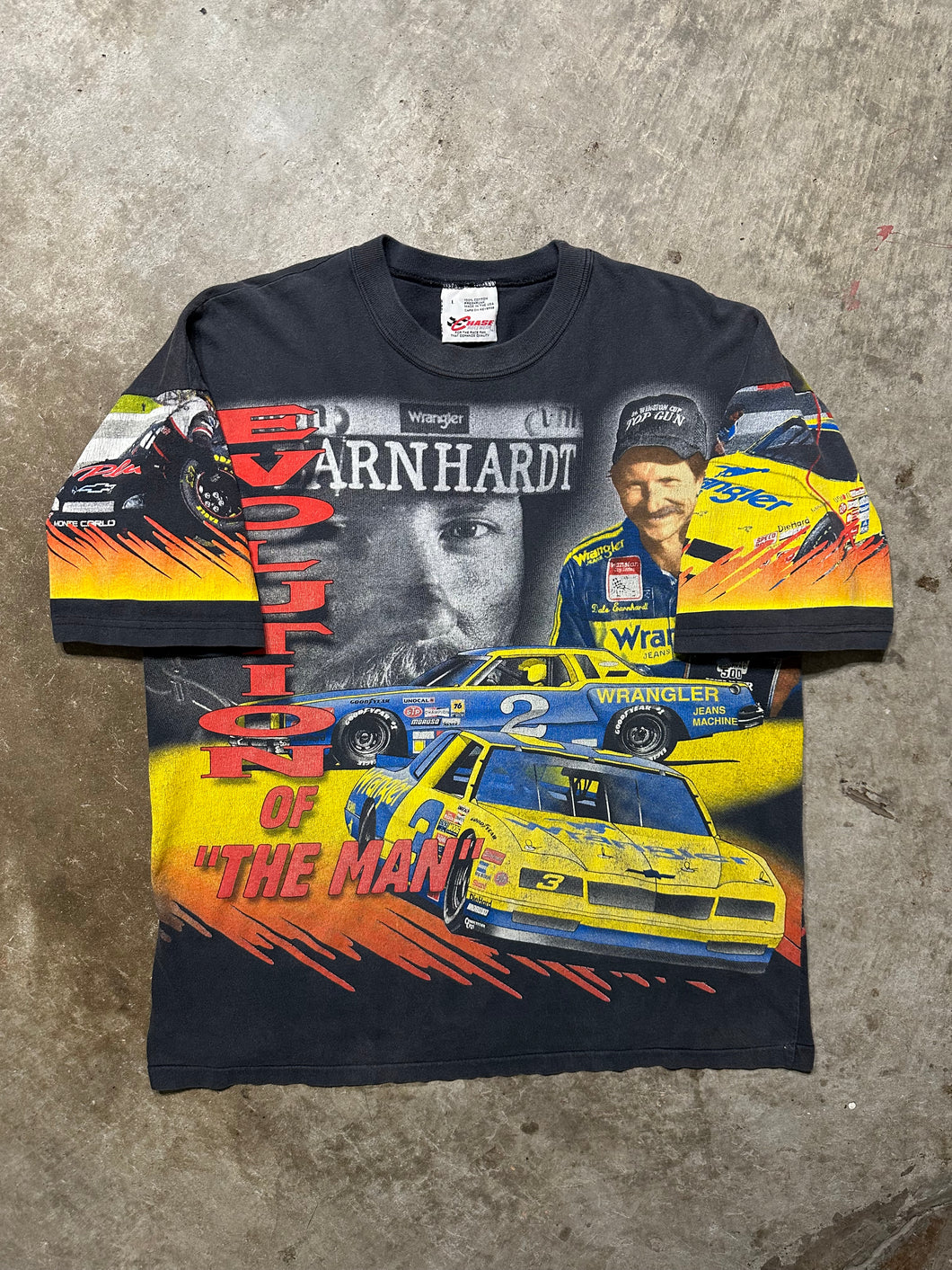 Vintage Evolution of Dale Earnhardt Nascar Racing AOP Tee (Large)