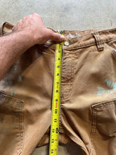 Load image into Gallery viewer, Y2K Tan Painted Carhartt Relaxed Fit Double Knee Pants (33x30)
