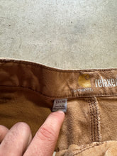 Load image into Gallery viewer, Y2K Tan Painted Carhartt Relaxed Fit Double Knee Pants (33x30)
