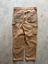 Load image into Gallery viewer, Y2K Tan Painted Carhartt Relaxed Fit Double Knee Pants (33x30)
