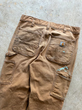 Load image into Gallery viewer, Y2K Tan Painted Carhartt Relaxed Fit Double Knee Pants (33x30)
