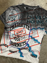 Load image into Gallery viewer, Vintage Charlotte Hornets NBA Magic Johnson Tees AOP (S/M)
