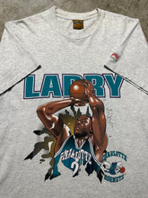 Load image into Gallery viewer, Vintage Charlotte Hornets Larry Johnson Breakthrough Nutmeg Tee (Large)
