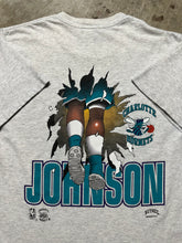 Load image into Gallery viewer, Vintage Charlotte Hornets Larry Johnson Breakthrough Nutmeg Tee (Large)
