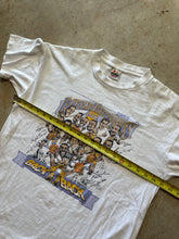 Load image into Gallery viewer, Vintage Los Angeles Lakers 1988 Back to Back NBA Champions Graphic T-Shirt (Large)
