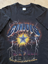 Load image into Gallery viewer, Vintage Dallas Cowboys Riding the Storm Lightning 1990&#39;s Graphic T-Shirt (Large)
