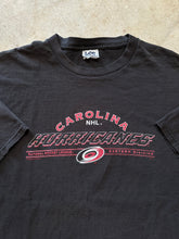 Load image into Gallery viewer, Vintage Carolina Hurricanes NHL Spell Out Black 1990&#39;s T-Shirt (XL)
