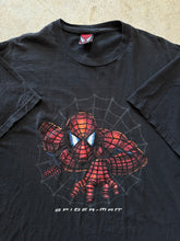 Load image into Gallery viewer, Vintage Spiderman 2002 Movie Promo Black Graphic T-Shirt (Large)

