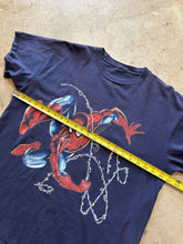 Load image into Gallery viewer, Vintage Spiderman 2002 Movie Promo Navy Graphic T-Shirt (XL)
