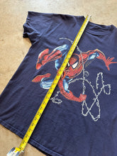 Load image into Gallery viewer, Vintage Spiderman 2002 Movie Promo Navy Graphic T-Shirt (XL)
