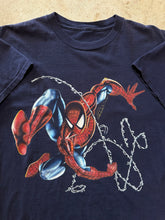 Load image into Gallery viewer, Vintage Spiderman 2002 Movie Promo Navy Graphic T-Shirt (XL)
